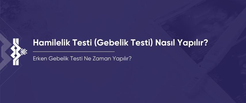 Hamilelik Testi (Gebelik Testi) Nedir? Nasıl Yapılır?